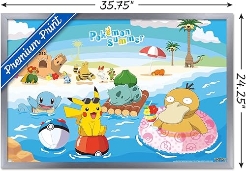 Miniatura 3 de Trends International Pokémon - Summer Wall Poster