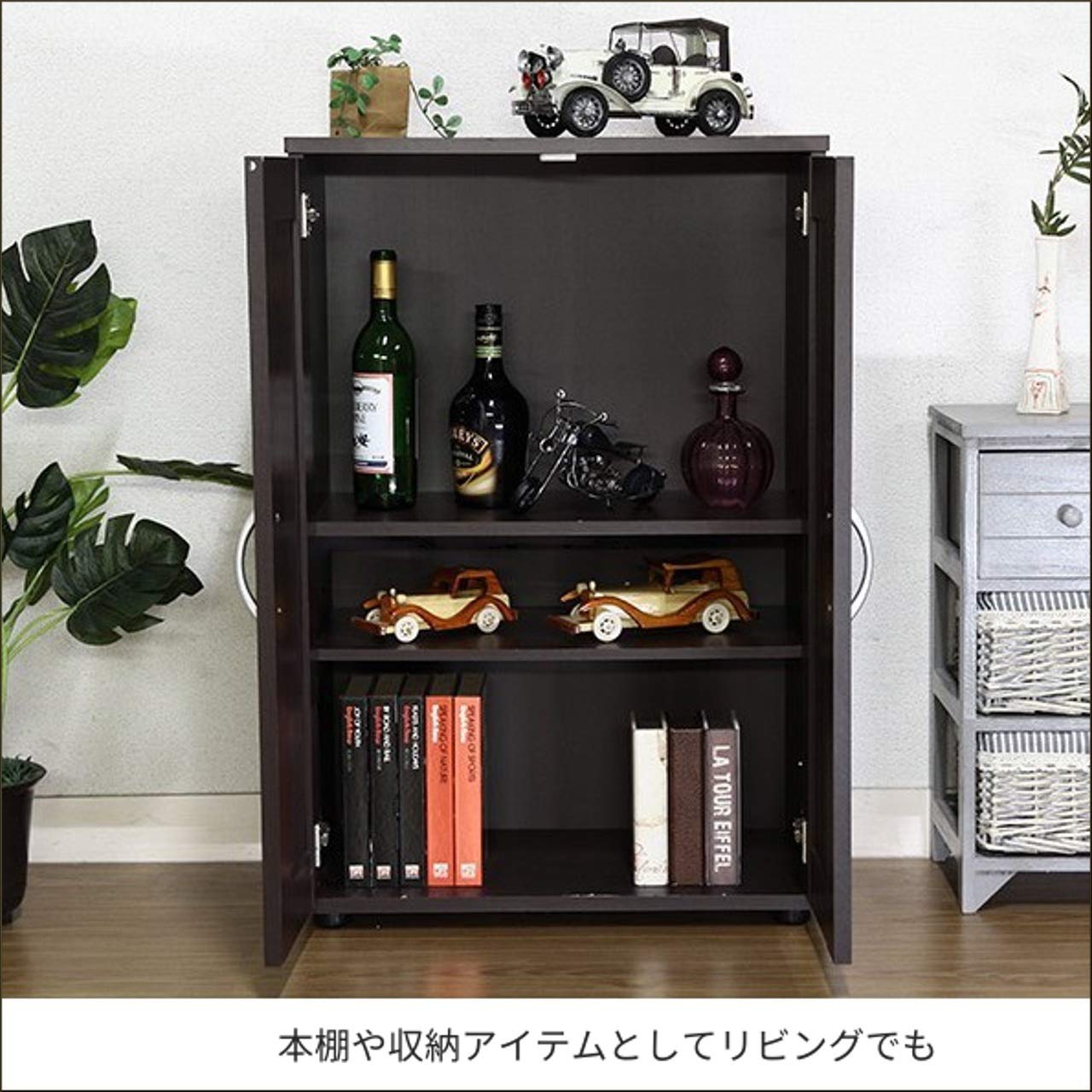 Amazon｜シューズボックス 幅60 下駄箱 6段 18足 収納 可動 棚 連結