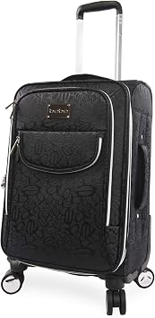 BEBE Carissa 21 Expandable Spinner Carry-on Carry-On Luggage, Bebe Tossed Black