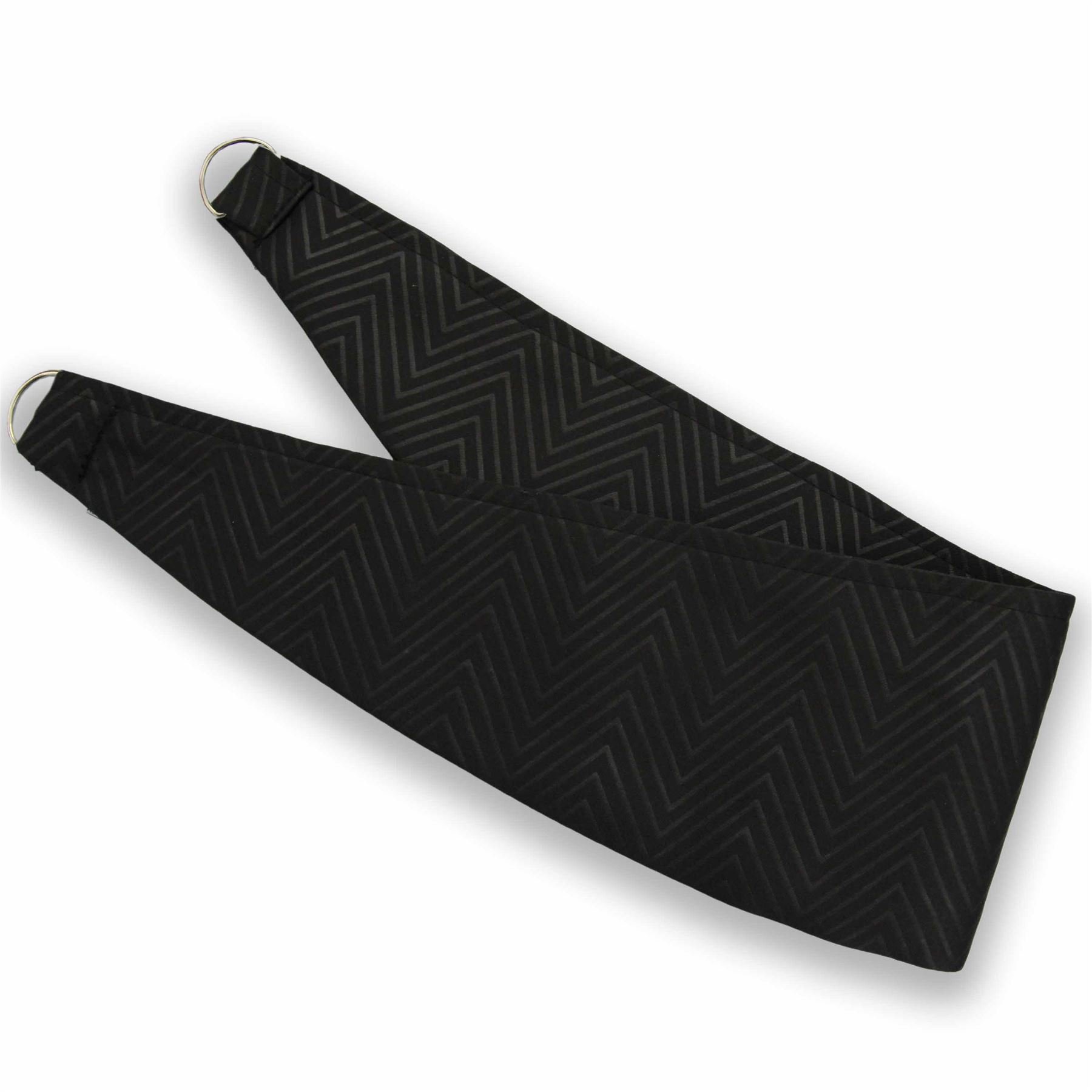 Homescapes Herringbone Curtain Tie Back Pair - Black