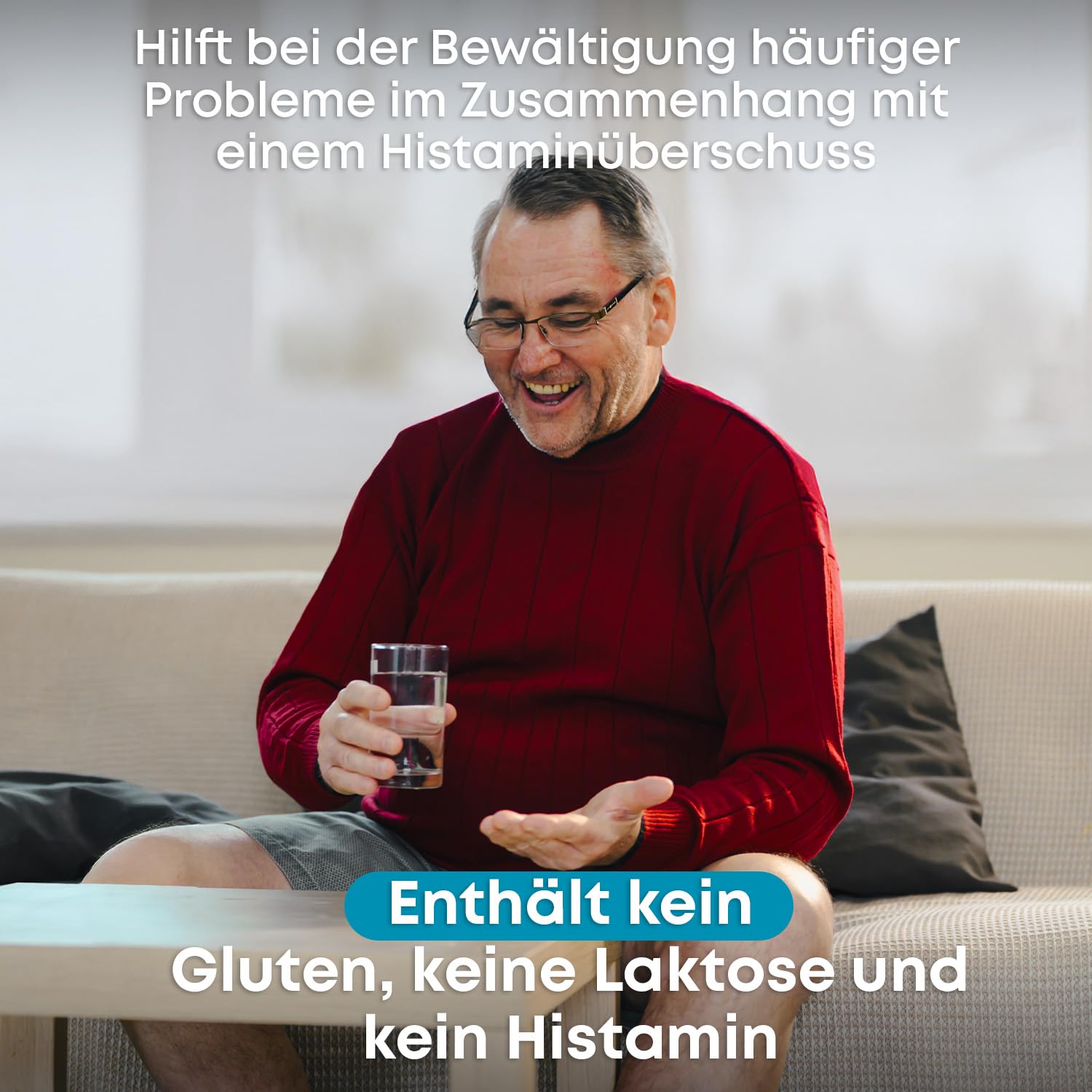 DR Healthcare - DAOfood Plus - DAO-Enzym - Quercetin und Vitamin C - Trägt zum Gleichgewicht der Nahrungsmittelhistamin bei - 60 Kapseln mit magensaftresistenten DAO-Mini-Tabletten