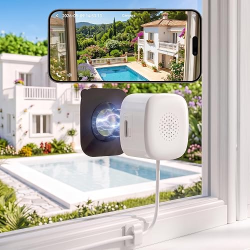 Caméra de Fenêtre 2K 3MP Magnétique Camera Interieur Surv OIEXEN