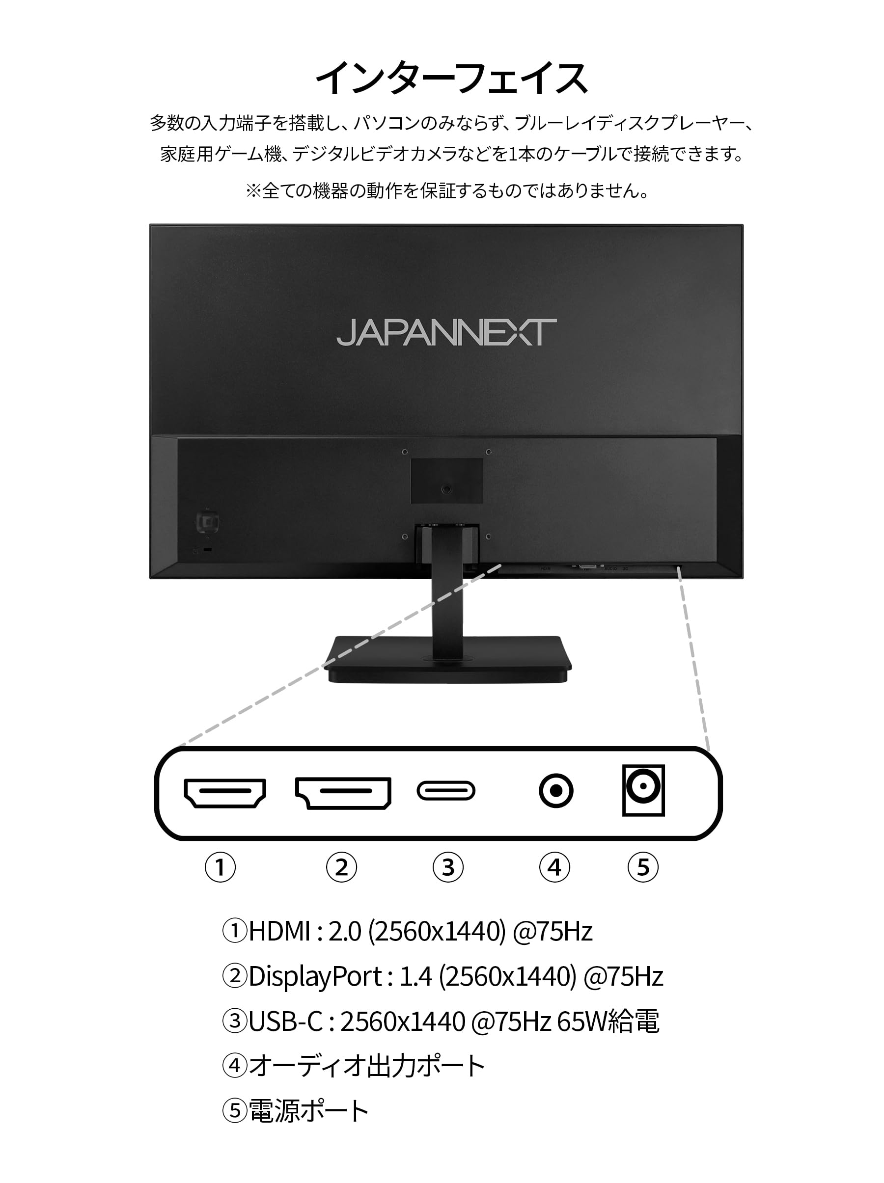 Amazon.co.jp: 23.8インチ IPSパネル搭載 WQHD(2560x1440)解像度 液晶