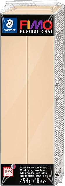 Staedtler FIMO profesjonalna masa modelarska do utwardzania w piecu (duży blok 454 g (1 lb)) kolor: szampański