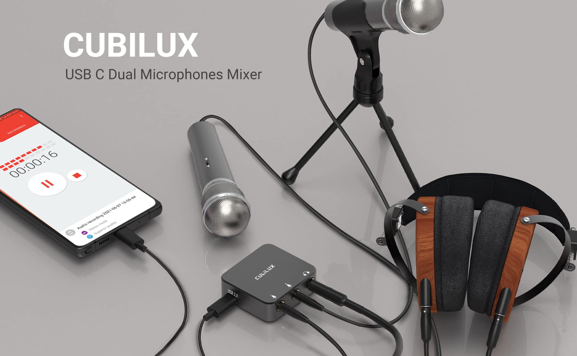 Cubilux Adaptateur USB-C pour Guitare/Basse/Clavier, Convertisseur Type C vers Instruments numériques, Compatible iPhone 16 Pro Max, iPad Pro/Air 5-4, Samsung S24, Tab S8-S6, Pixel 8-6 Pro