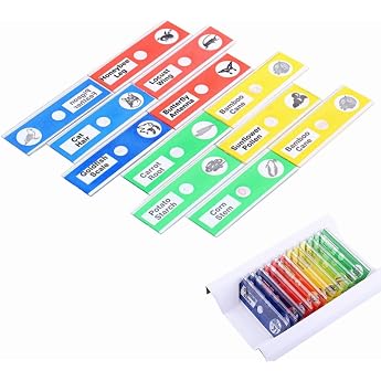 Microscope Slides for Kids Microscope Accessories Prepared Slides for Kids Biology 4 Colours 12 Pieces