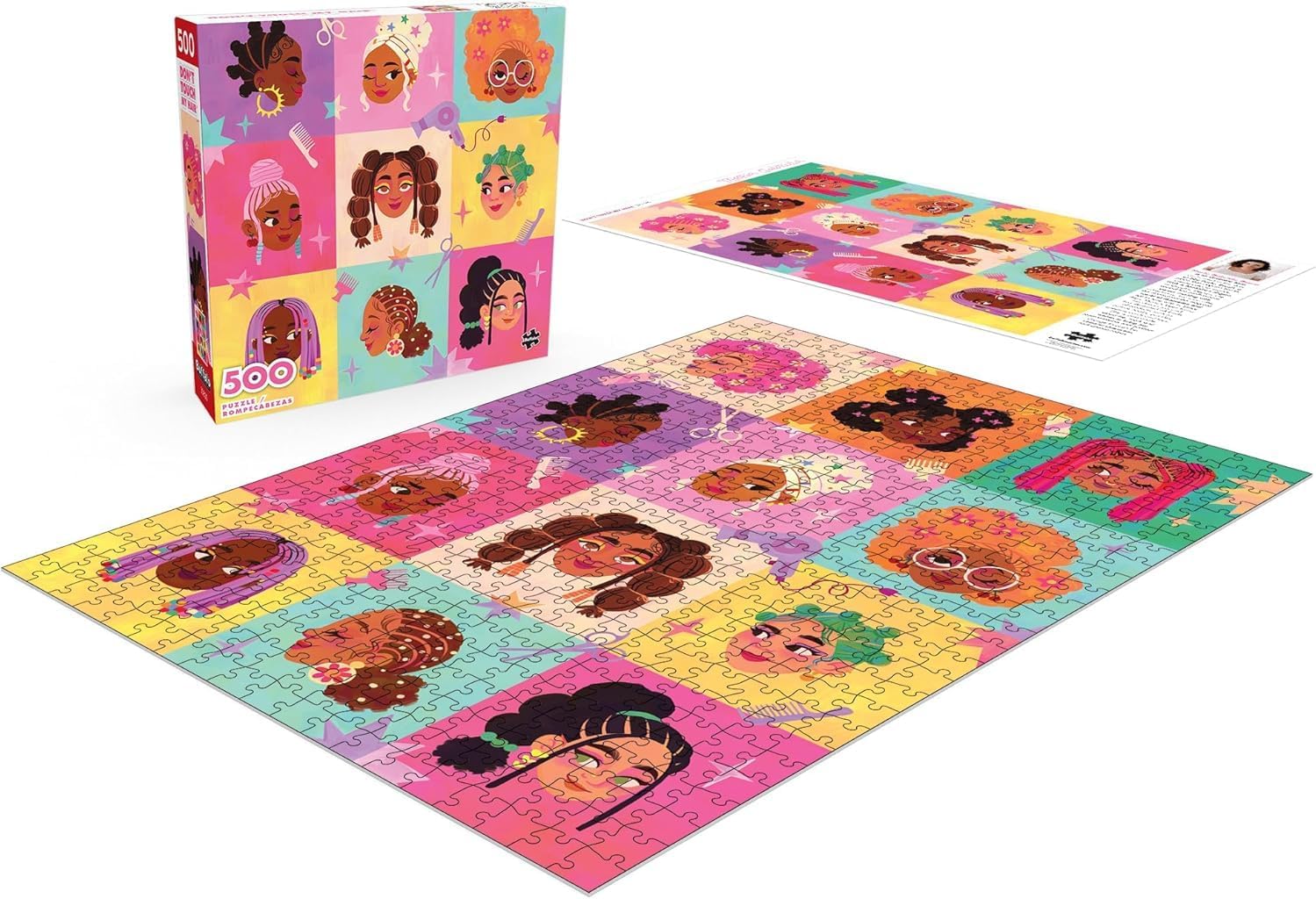 Buffalo Games - Maria Gabriela Gama - Don't Touch My Hair - 500 Piece Jigsaw Puzzle for Adults -Challenging Puzzle Perfect for Game Nights - Finished Size is 21.25 x 15.00