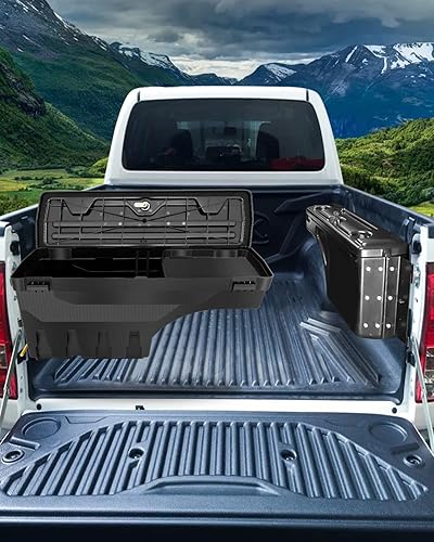 Miniatura 7 de SCITOO Cerradura y llaves caja de almacenamiento de caja de camión Tits para Ford para F-150 2015-2022 lado izquierdo del conductor