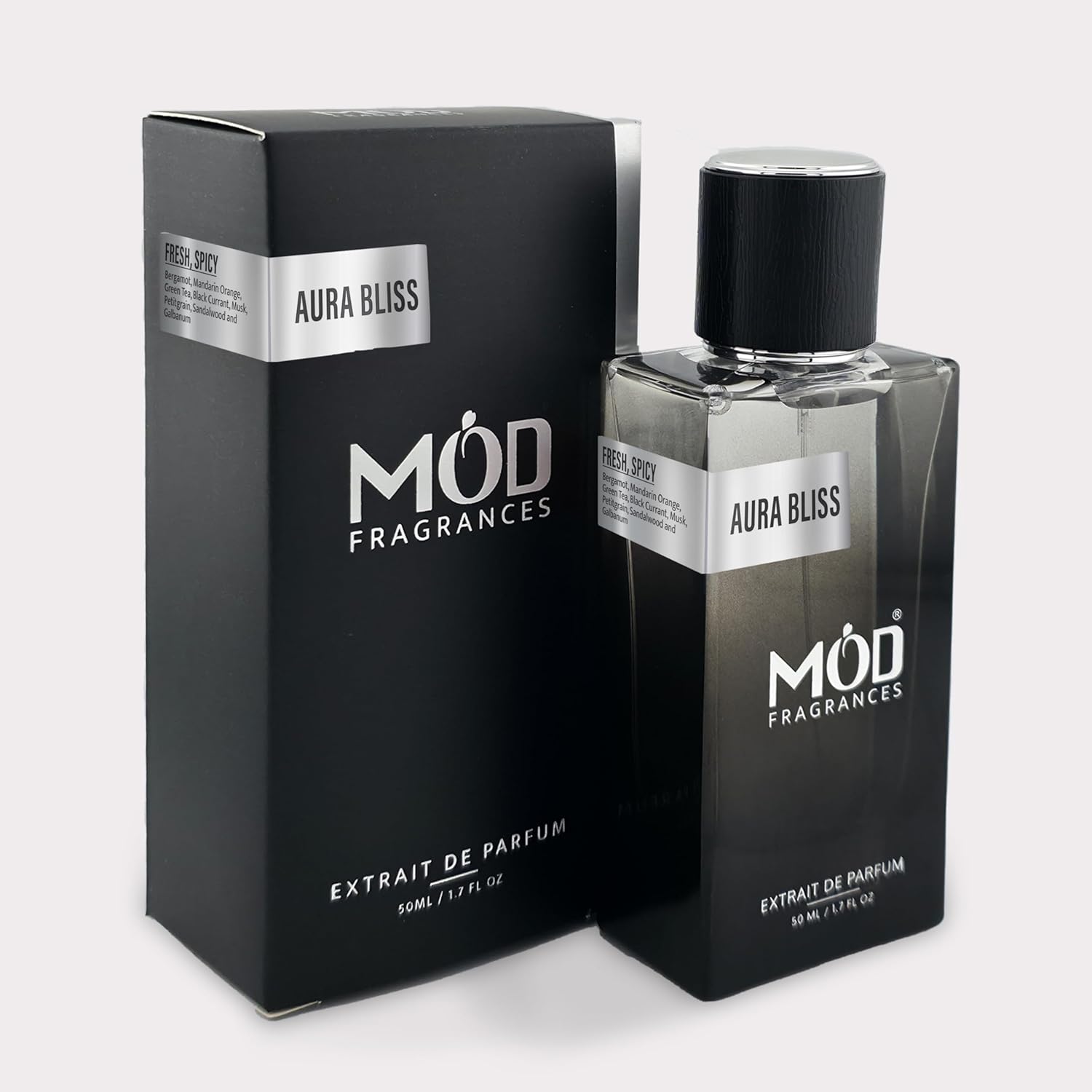 Mod Fragrances Aura Bliss Perfume For Women and Men - Inspired By Silver Mountain Designer Perfume Long Lasting Fresh Spicy Fragrance Extrait De Parfum 50ml