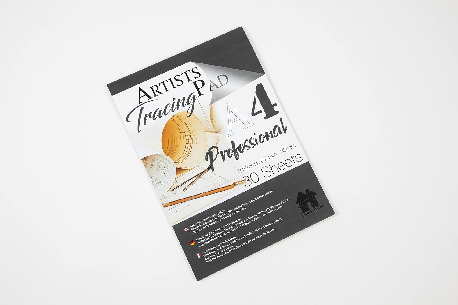 A4 Professional Tracing Paper Pad 62gsm 30 Sheets