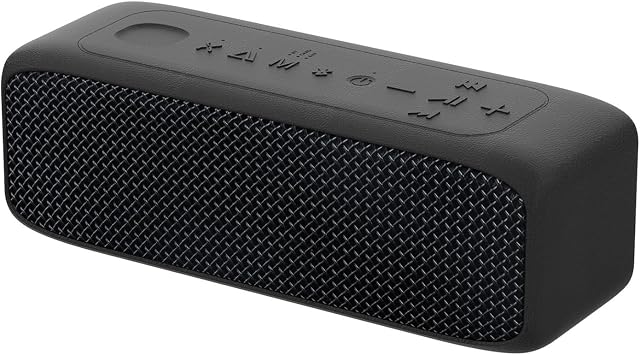 JUOVI Haut-parleur Bluetooth portable, IP68 imperméable 24H Temps de jeu, Bluetooth 6.0 TWS Jumelage, 20W Son stéréo, TF Entrée carte/AUX, Haut-parleur sans fil pour les voyages à la maison en plein air (Noir)