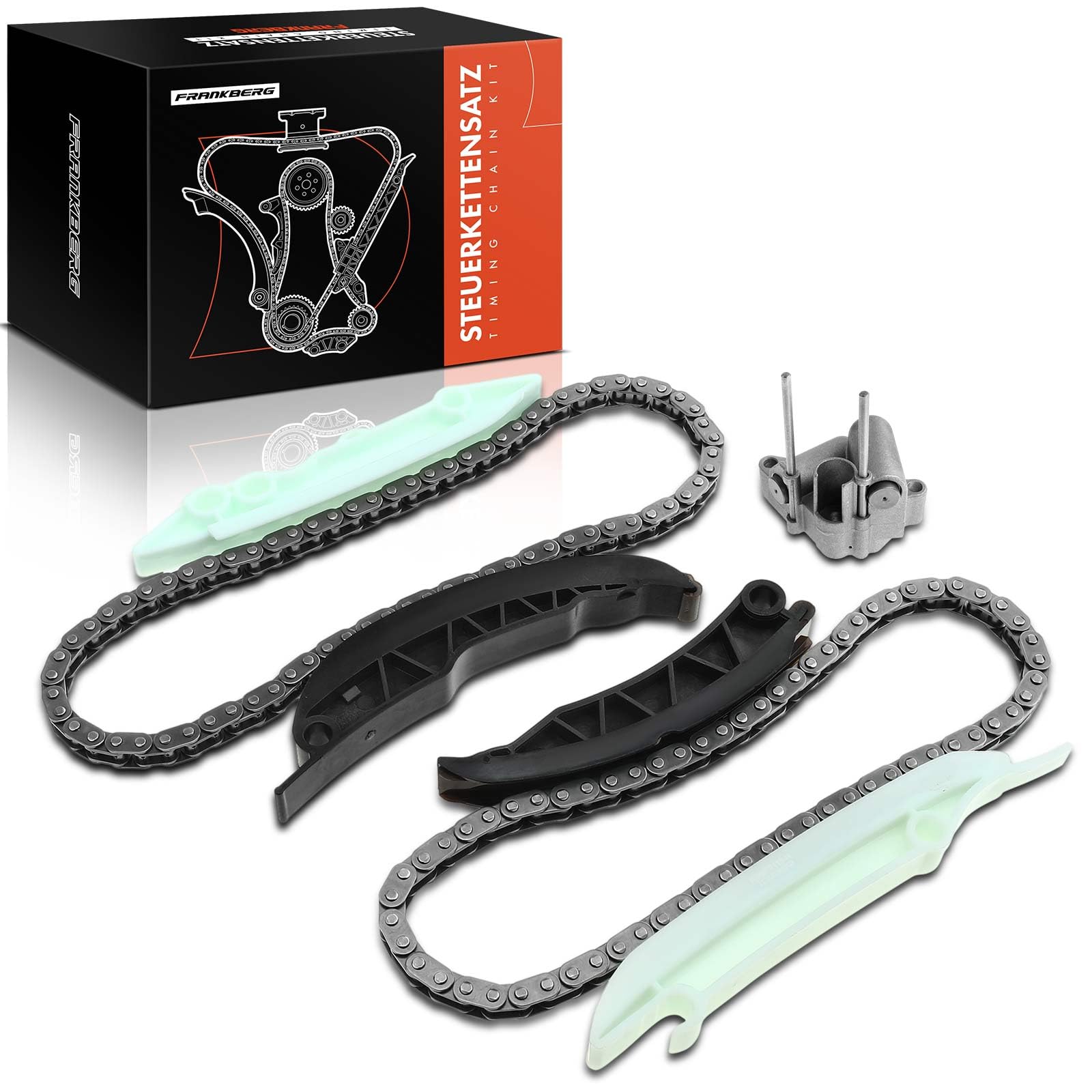 Frankberg Kit de cadena de distribución 11312249851 | Compatible con: Serie 3 E46, Serie 3 Convertible E46, Serie 3 Coupé E46, Serie 3 Touring E91, Serie 5 Touring E39