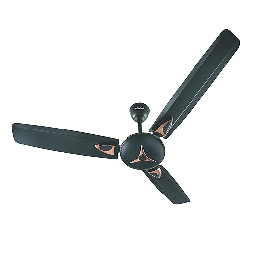 Candes Star 1200mm High-Speed Decorative Ceiling Fans for Home | BEE 3 Star Rated 405 RPM Anti-Dust | 2 Years Warranty (Coffee Brown) Pack of 1