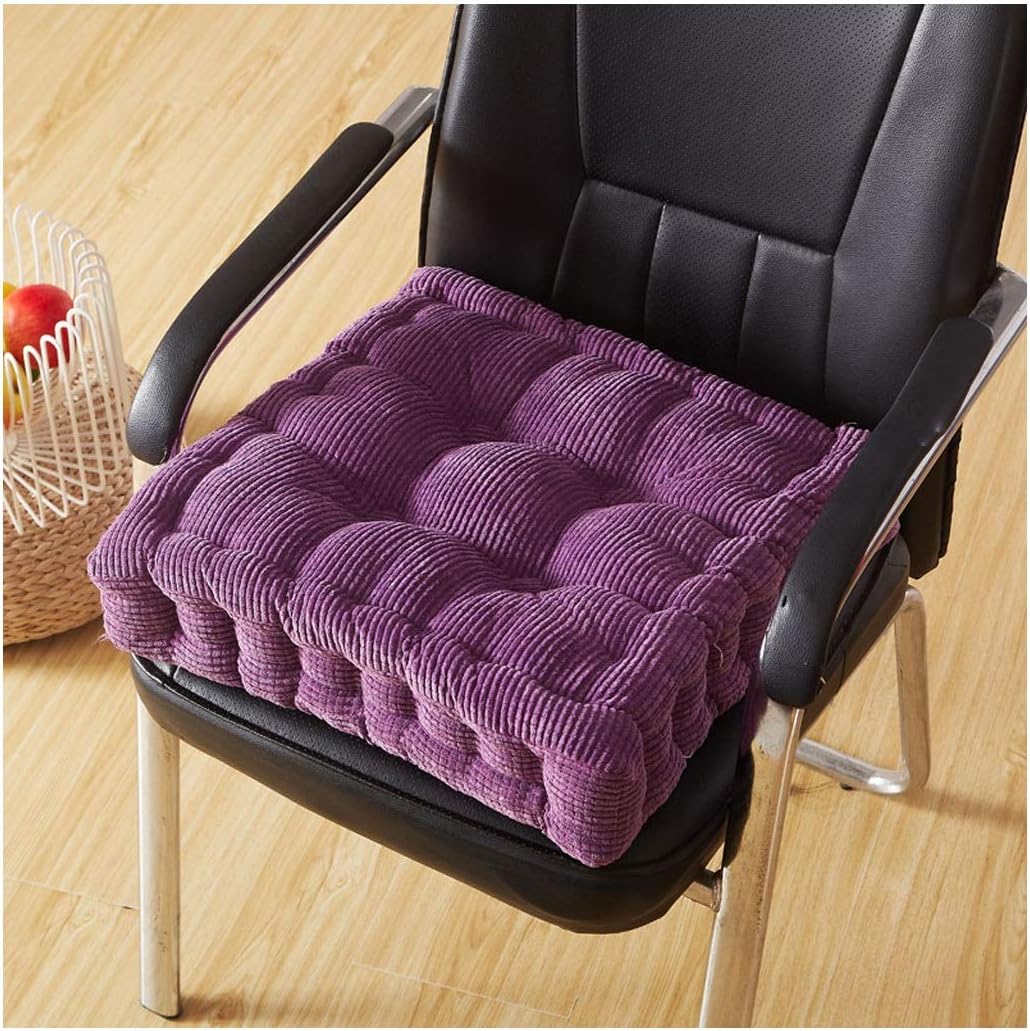 Amazon.co.jp シートクッション Purple Thicken Cushionオフィスコンピュータチェア学生椅子シートクッション
