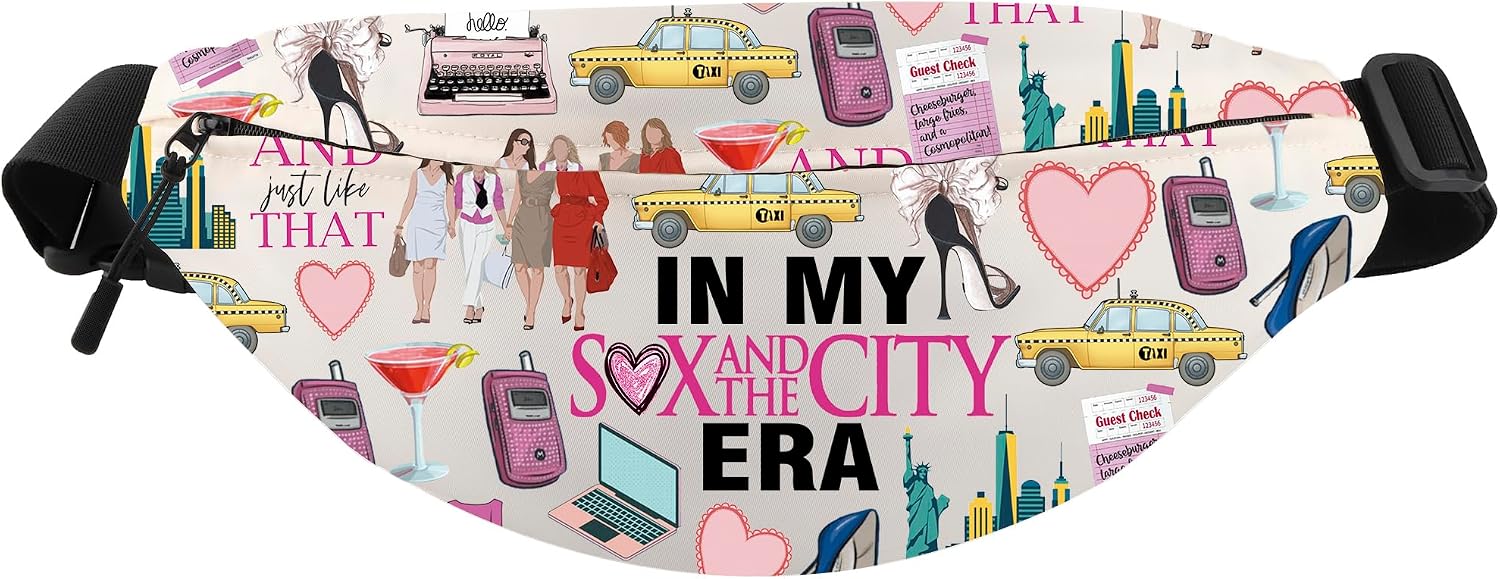 WCGXKO SATC Movie Gift In My Sex City Era Crossbody Waist Pack Comedy Drama Series Merch Romantic Comedies Tv Show Merch (Sex Pack)