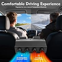 Vista 3 de Evaporador de aire acondicionado A/C, kit universal de 12 V CA debajo del salpicadero, unidad de enfriamiento de calefacción de CA de 600 CFM