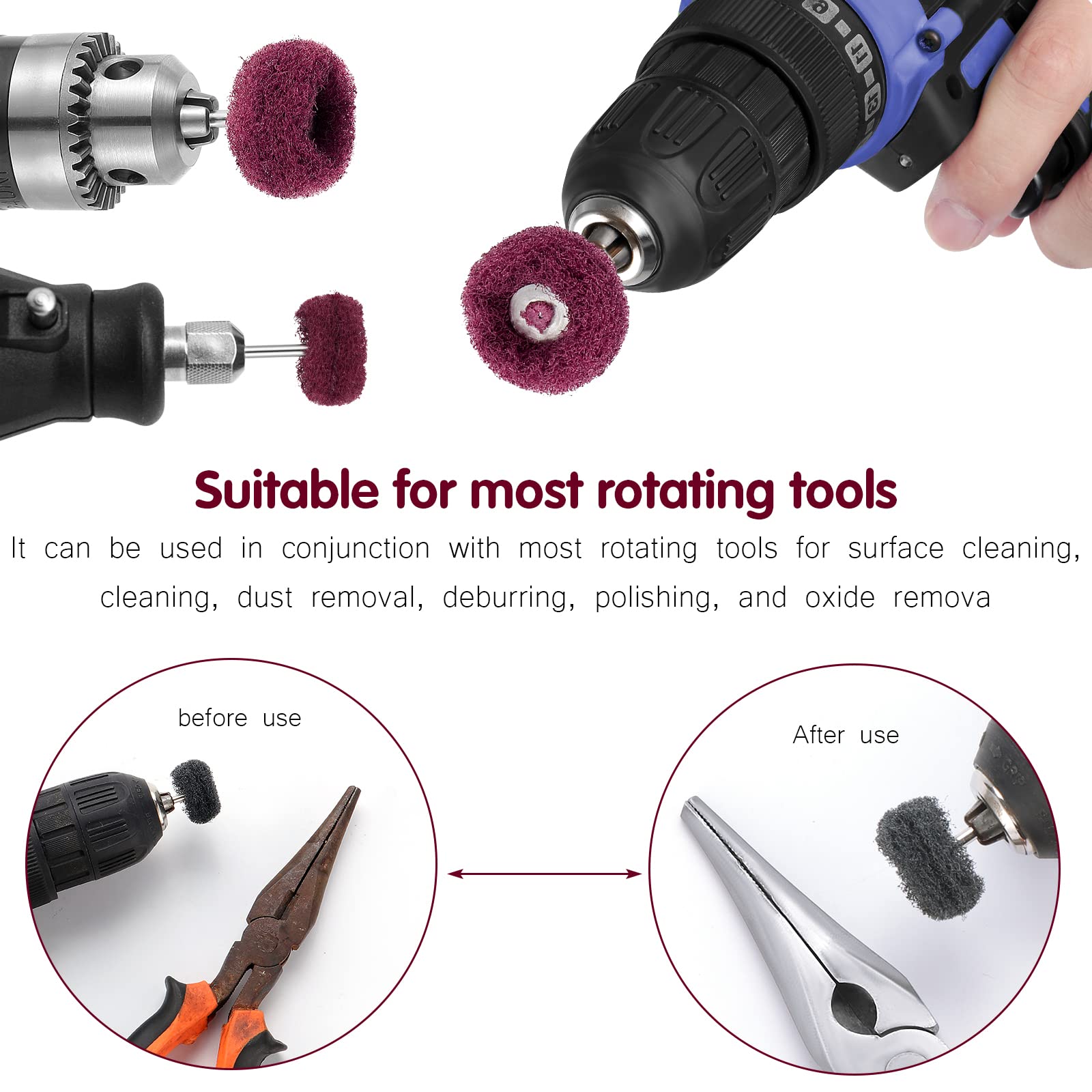 Dischi Abrasivi A Ventaglio HSEAMALL - 22 Pezzi, Per Trapano, Gambo 1/4, Per Metallo E Legno - Foto 10