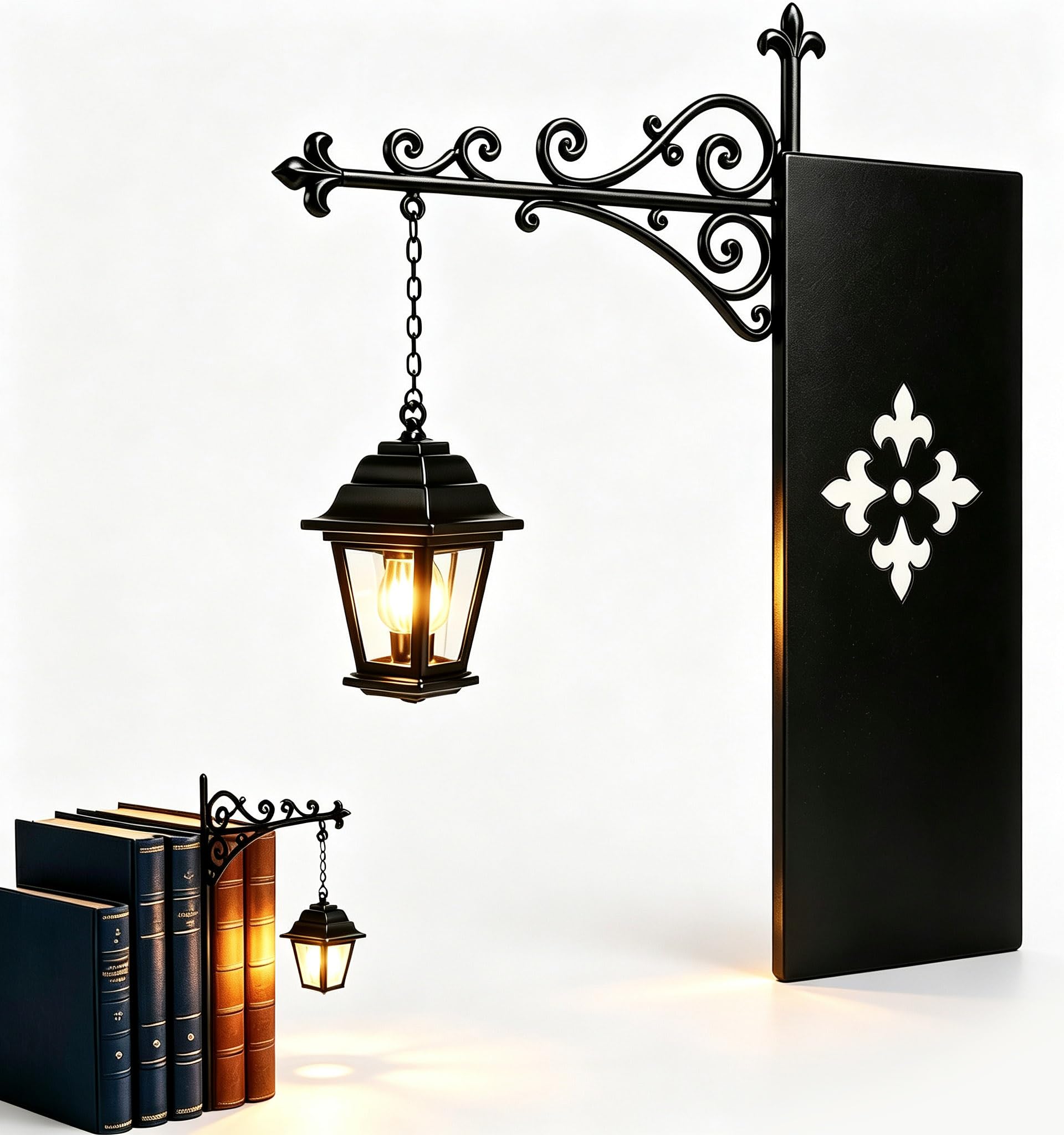 Library Lantern Mini Bookshelf Lamp，Lantern-A：1