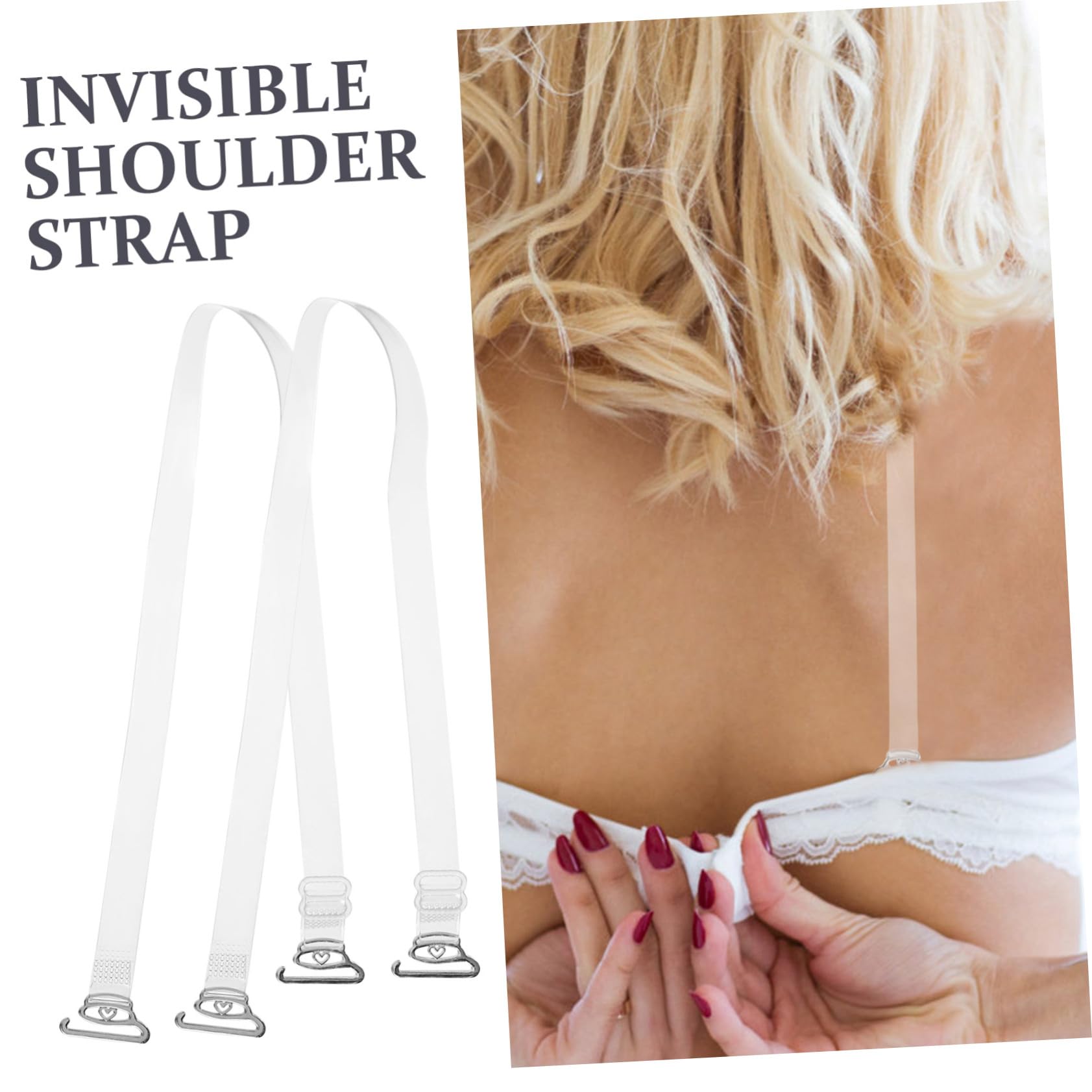 SOIMISS Tirantes De Sujetador Transparentes Decoración Correas Elásticas Del Sujetador Correa Del Sujetador Tirantes Elásticos Para Los Hombros Vestido De Tirantes
