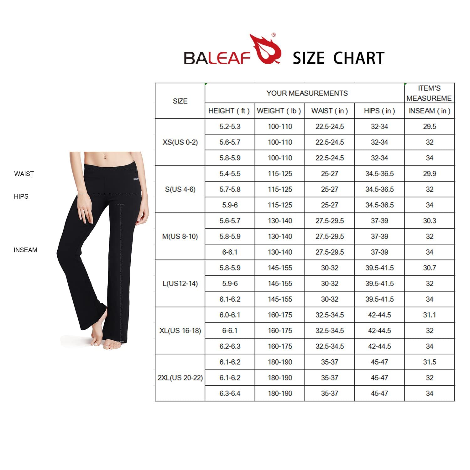 baleaf Pantaloni da Yoga Donna Pantaloni Campana Donna con Vita Alta Tasca Interna Tanspirante Comodo Pantaloni Sportivi a Casa