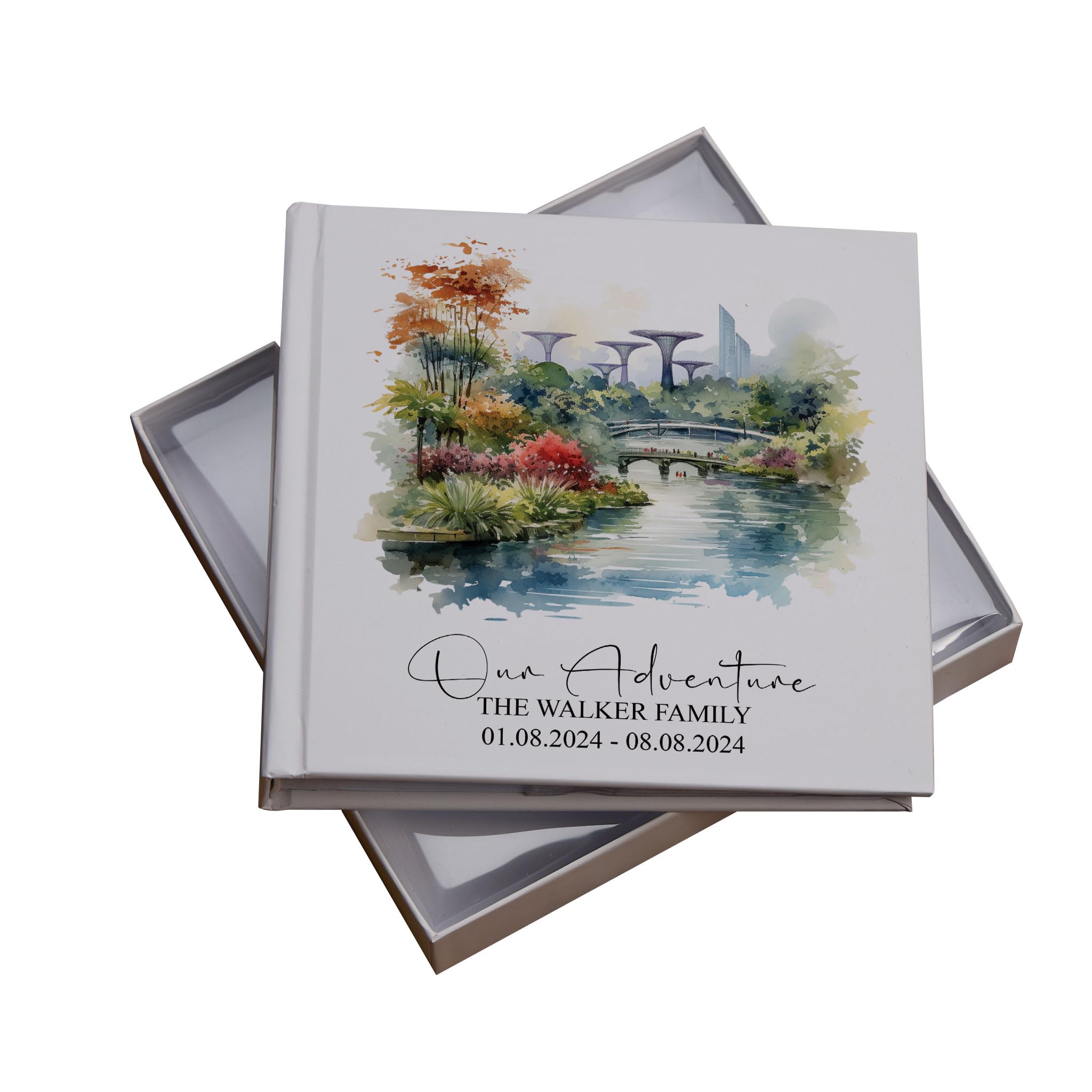 Personalised Singapore Holiday Memory Adventure Photo Albums (Gardens By the Bay)