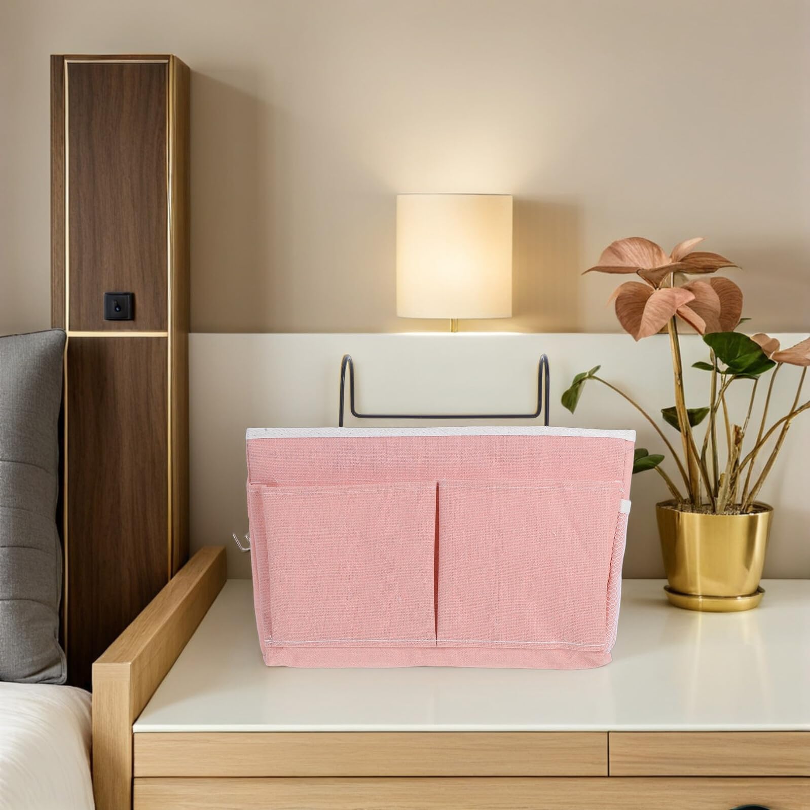 Levemolo 2 Stück Betttasche aus Hochwertigem Stoff Multifunktionaler Hänge Organizer mit Fächern für Bücher Magazine und Kleinigkeiten Platzsparend für Studentenwohnheim Hochbett und
