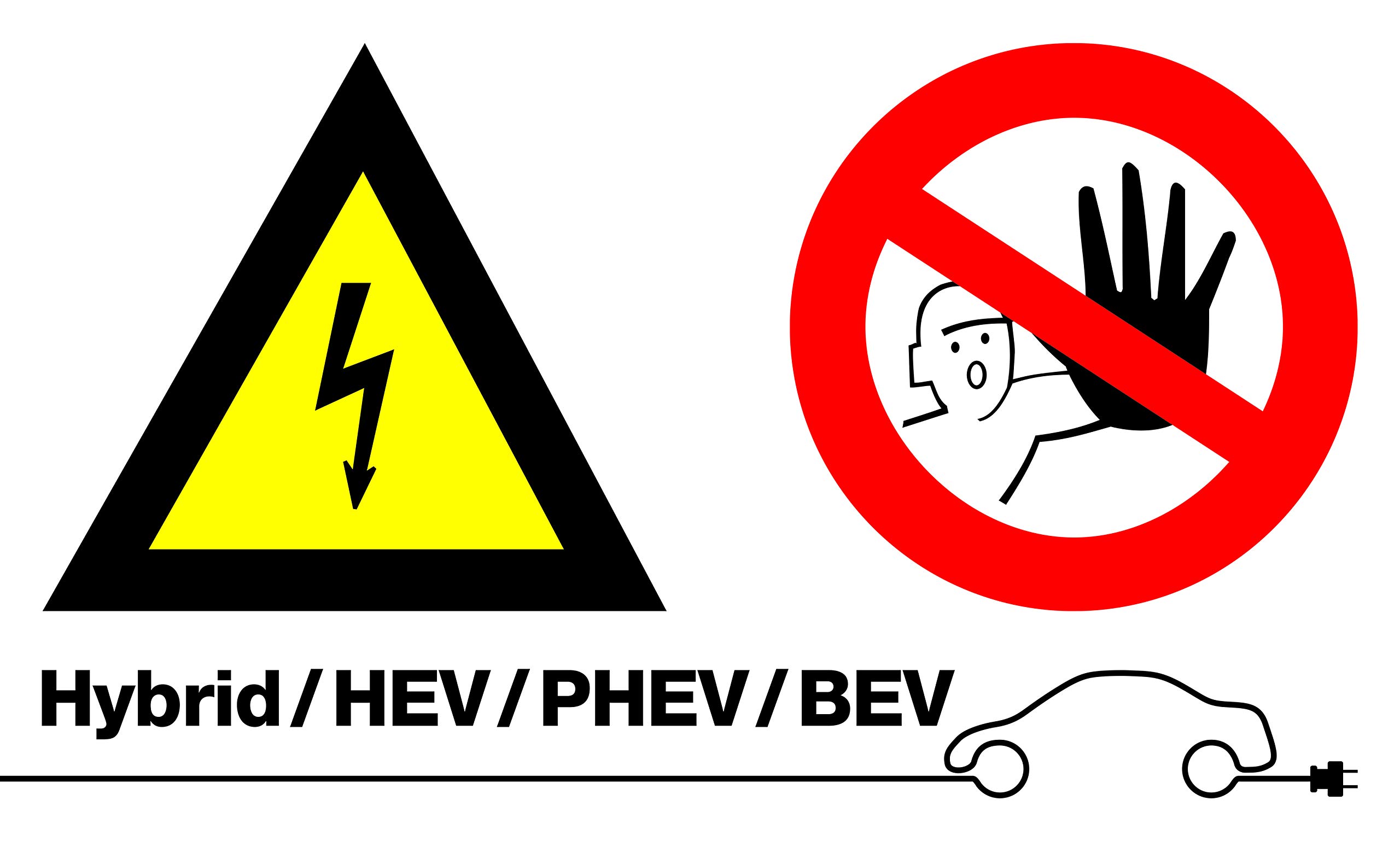 Panneau de signalisation Laser 7576 haute tension sans texte rigide