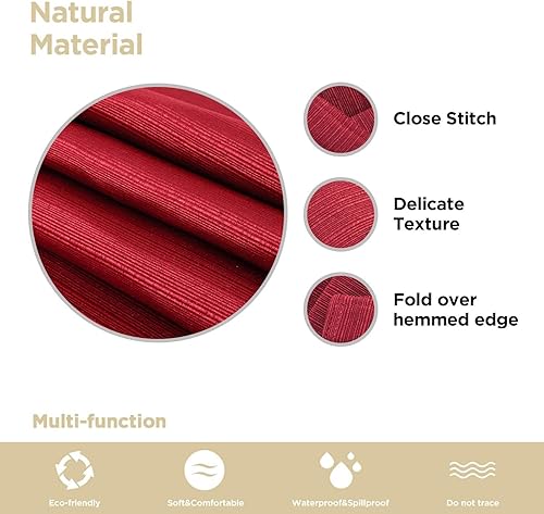 Miniatura 92 de JUCFHY - Mantel rectangular marroquí de tela jacquard a prueba de derrames y resistente al agua y al aceite, mantel decorativo para uso exterior e