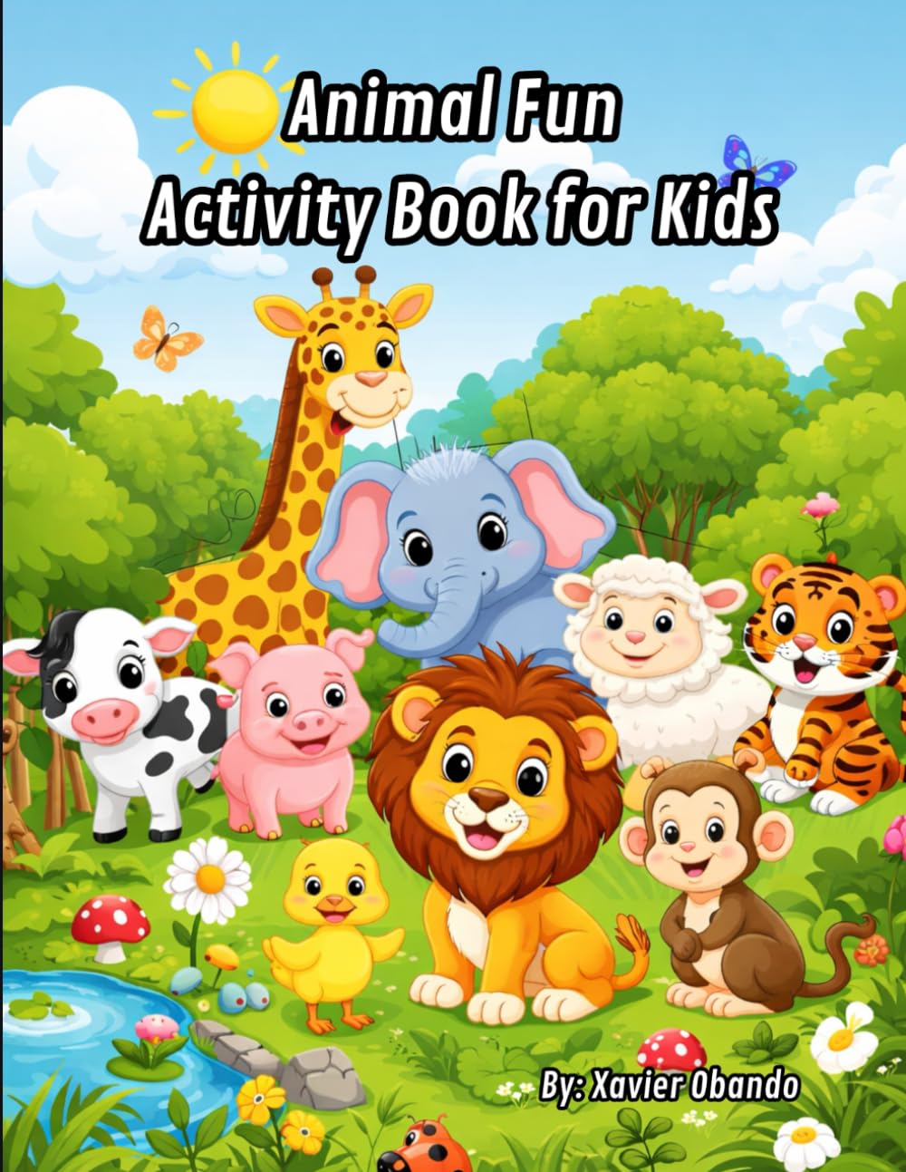Activity Book for Kids Fun Animals