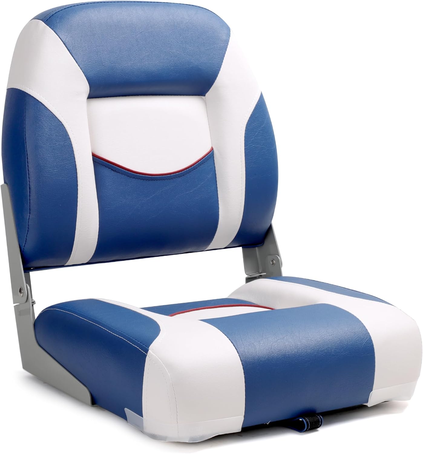 Premium Marine A Pair of Low Back/High Back Folding Boat Seat, Fishing Marine Seats with Stainless Steel Screws