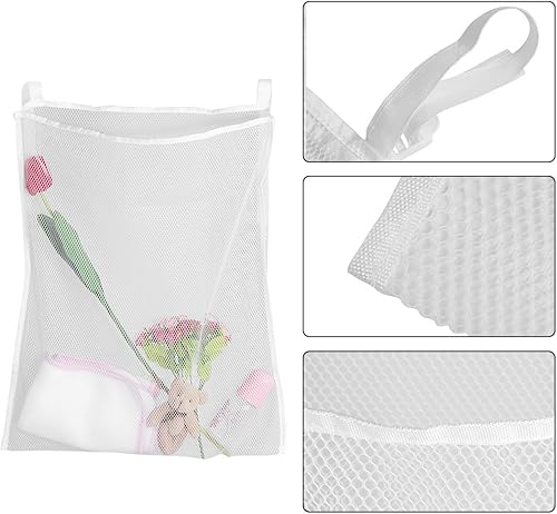 Miniatura 8 de Bolsa de almacenamiento colgante para cama de bebé, organizador de malla colgante grande para cama de bebé, bolsa de almacenamiento para cuna