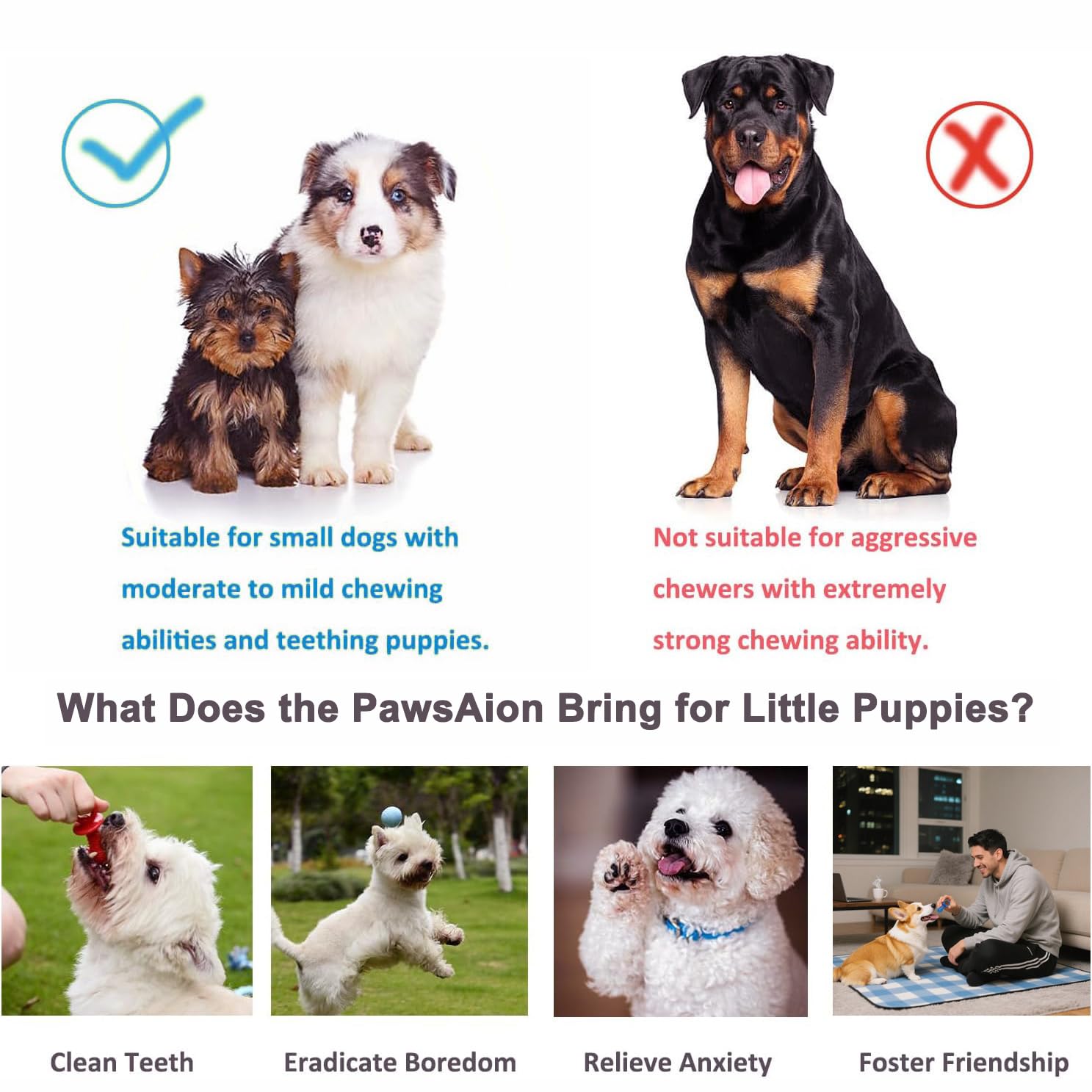 Juego de 20 juguetes para cachorros, juguetes masticables para dentición, juguete interactivo de dentición para perros para razas pequeñas, juguetes de cuerda resistente para cachorros, lindo