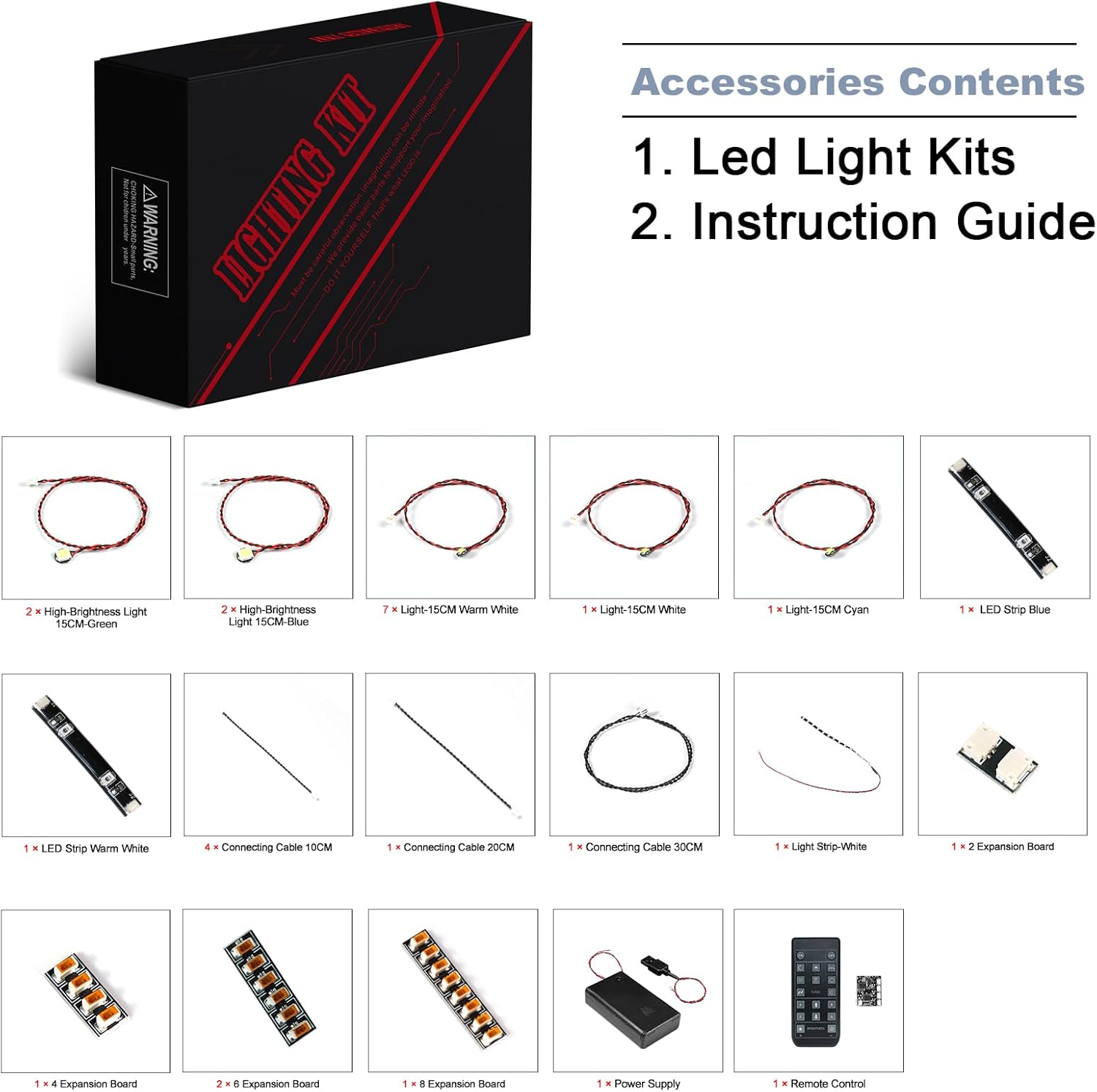 BrickBling LED Light Compatible with Lego Mars Space Base and Rocket (No Model), Remote Control Version Lights Compatible with Lego 42605, Great Surprise