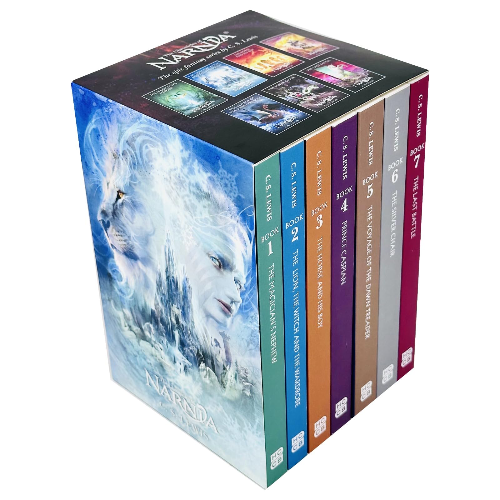 The Chronicles of Narnia 7 Books Collection Box Set By C S Lewis (The Magician's Nephew, The Lion the Witch and the Wardrobe, The Horse and His Boy,Prince Caspian, Voyage of the Dawn Treader & More)