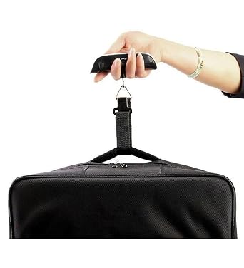 Busstier Digital Luggage Scale Electronic Hanger Hand Luggage Scale Kg and Libre Measurement Temperature Display Celsius and Fahrenheit Travel Scale