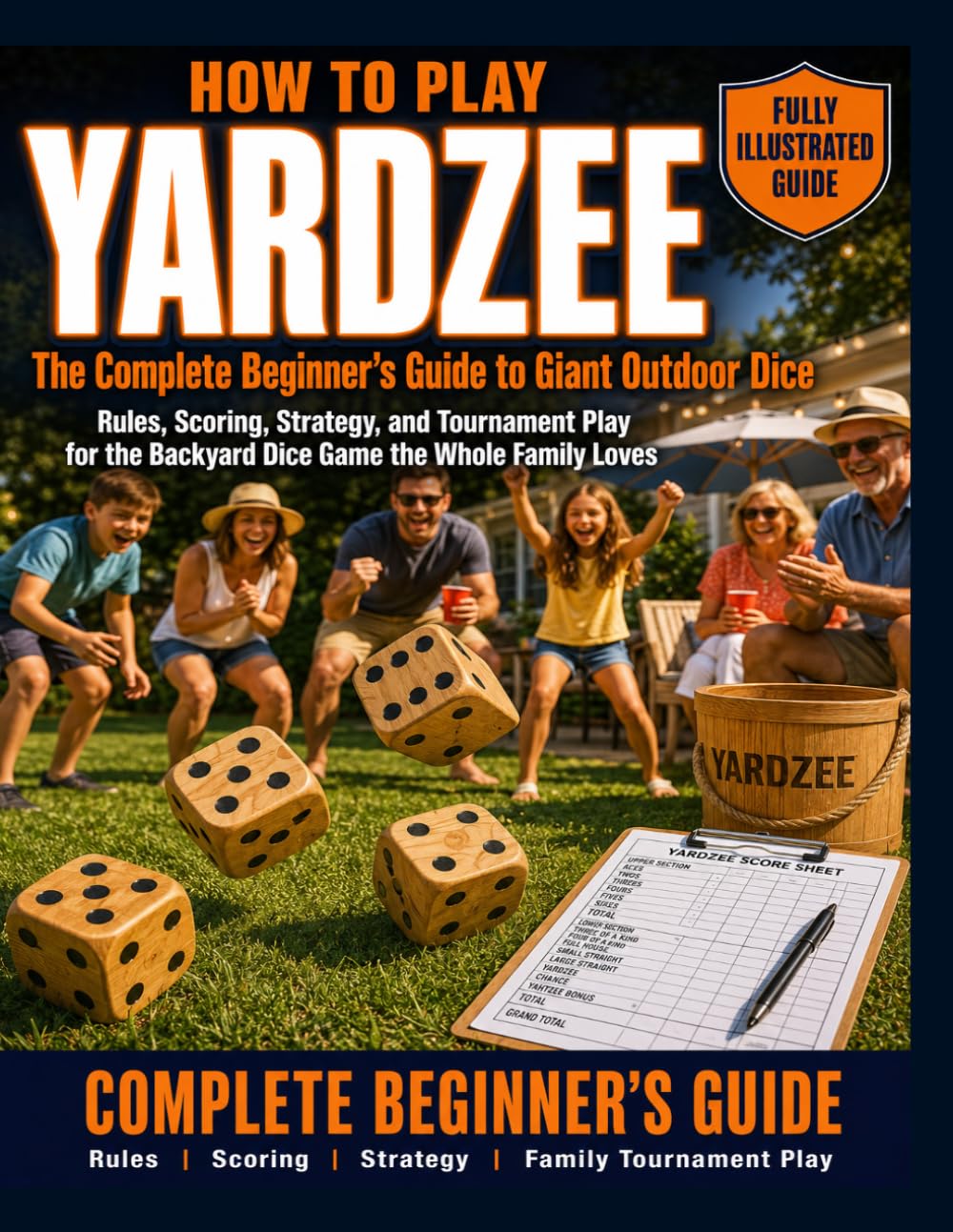 How to Play Yardzee: Fully Illustrated Edition: The Complete Beginner's Guide to Giant Outdoor Dice. Rules, Scoring, Strategy, and Tournament Play for the Backyard Dice Game the Whole Family Loves.