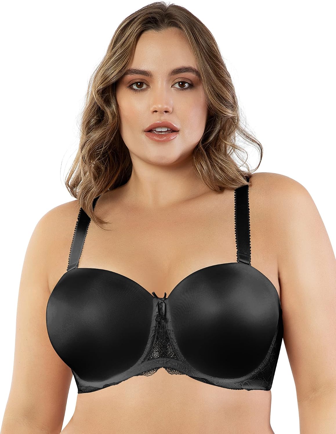 PARFAIT Women's Elissa Strapless Multi-Way Underwire Bra, P5011, Black, 44F