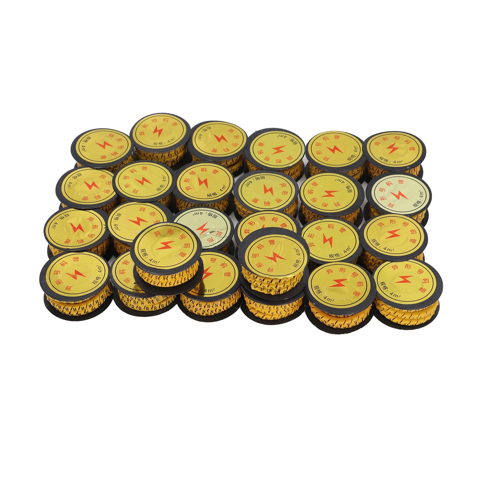 Marqueur de câble EC en PVC codé haute lisibilité pour composants de 4m²