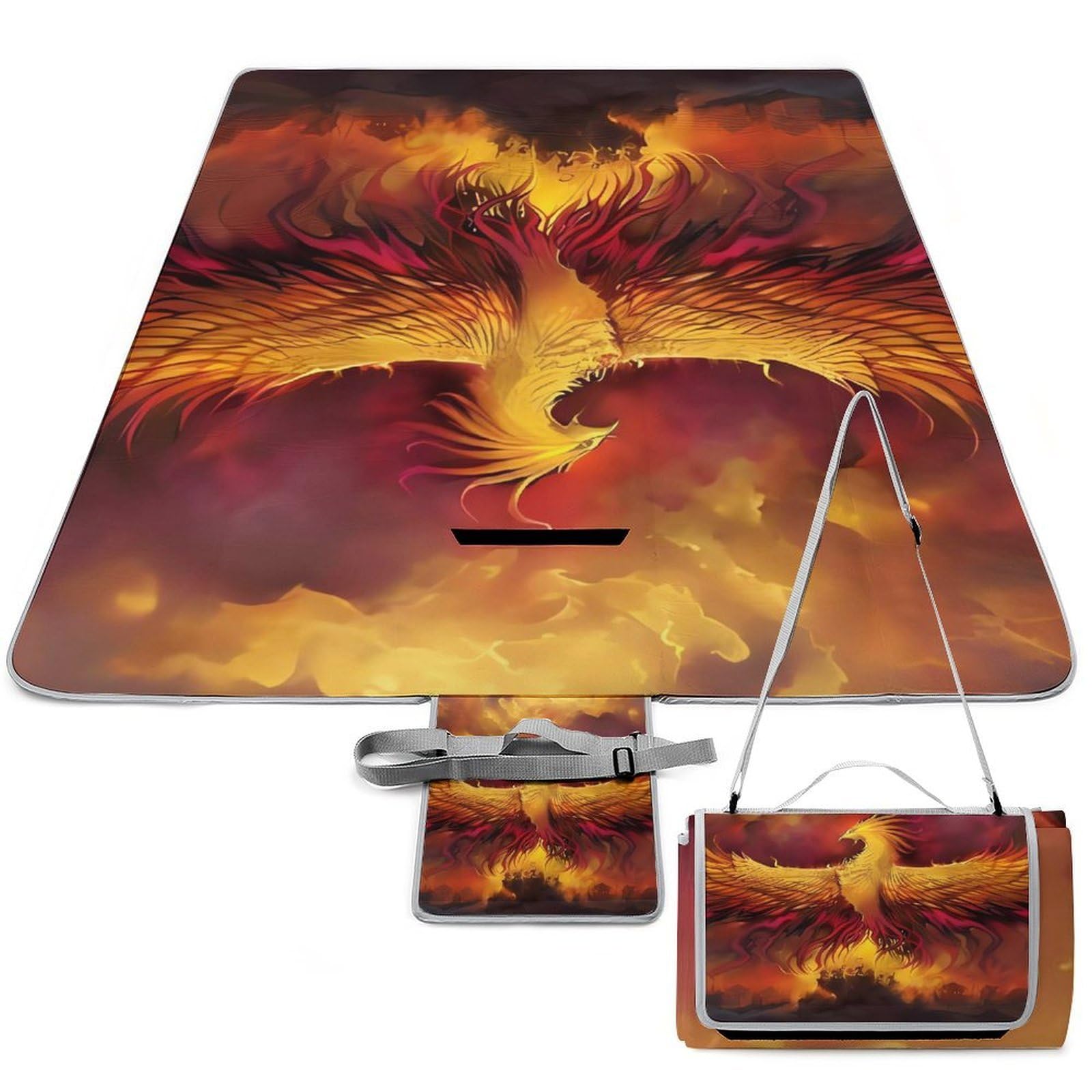 Tapis de camping isolé thermique et imperméable avec poignée Fantasy