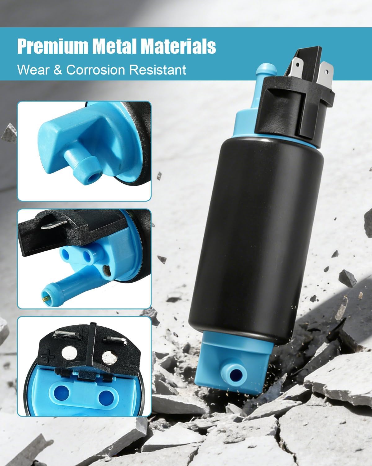Fuel Pump Kit Fit for Kymco MXU UXV 500i 700i, Electric Fuel Pump Replace 1755A-LKA8-E00 1755ALKA8E00 TNZ-159A