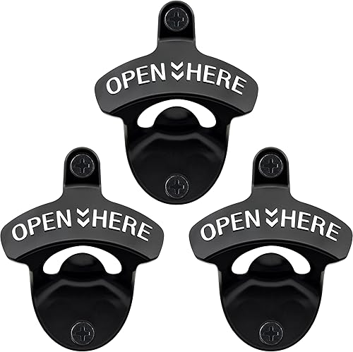 Miniatura 27 de 12 piezas de abrebotellas de bronce vintage montado en la pared, a granel, a prueba de óxido, abrebotellas de cerveza montado en poste para Bronce