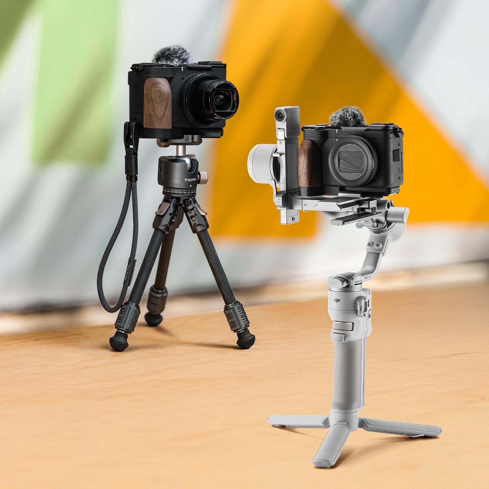 Amazon | Tilta マウンティングベースプレート 木製グリップ付き Canon