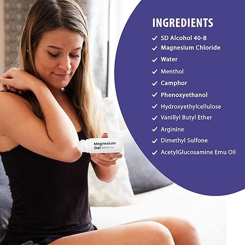 Miniatura 2 de Magnesio Roll-On 3oz  Zechstein Magnesio + Arginina  Alivio muscular y articular para espalda, cuello, piernas y pies  Mejora el ciclo del sueño,