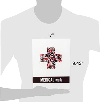 UniKeep Family Medical Records Journal - Compact Size - Case Measures 9.5 x 7 - Sections for 2 Adults and 3 Children
