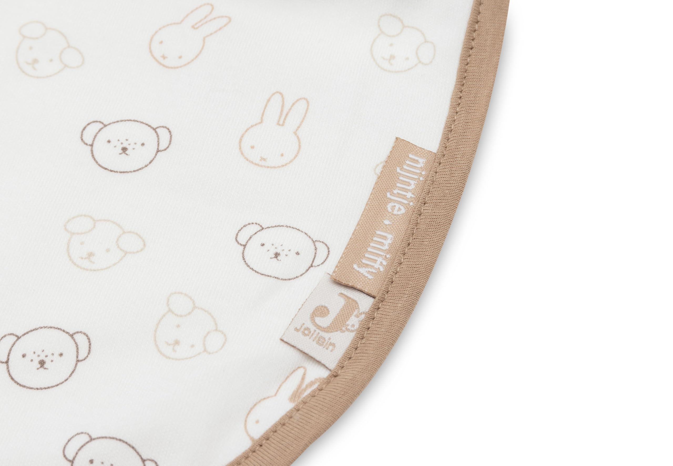 Jollein Baby Bibs - Miffy Heads - 5-Pack - Waterproof Bibs - with Velcro - Baby Bib - Bib Bandana, Miffy and Friends - Image 4