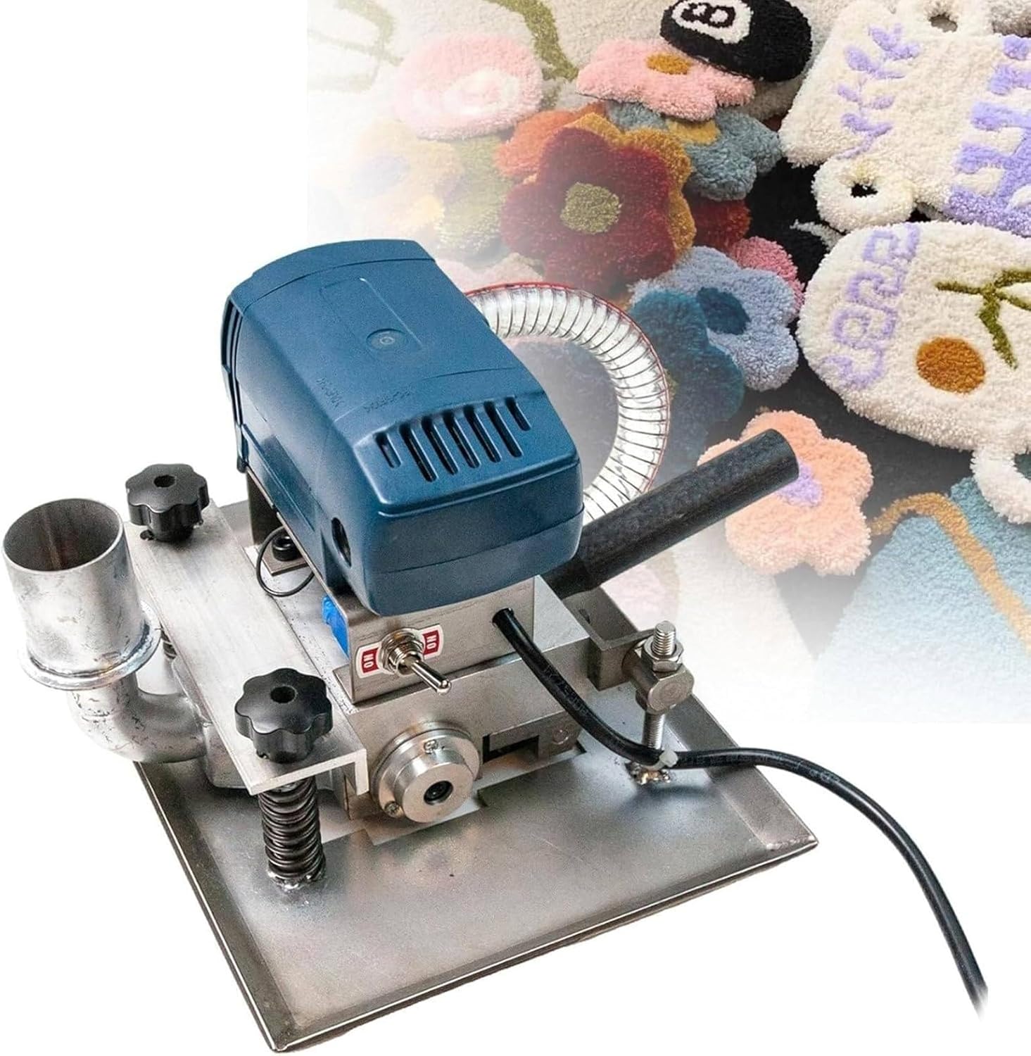 Carpet Trimmer,500W Handmade Rug Clean Shearing Machine,Flat Rug Shearing Machine Flexible Movement Portable for Household