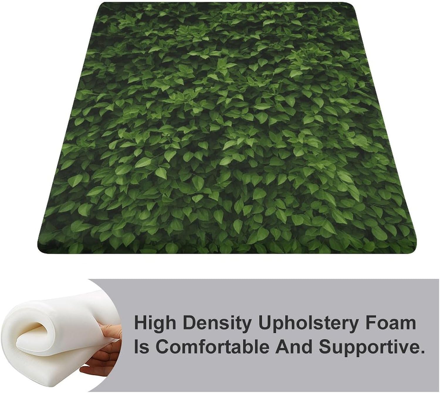 Hedge Chair Cushion Floor Pillow Stool Cushion | Cushions with Removable Cover with Square Memory for for Chair Living Room Balcony Office Sofa,13.8*15*1.2 Inch