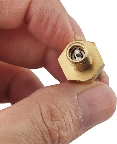 Miniatura 10 de 4 válvulas de tanque NPT de 18 pulgadas, válvula de llenado de tanque de compresor de aire A.I.FORCE con válvula Schrader de latón anticorrosión y