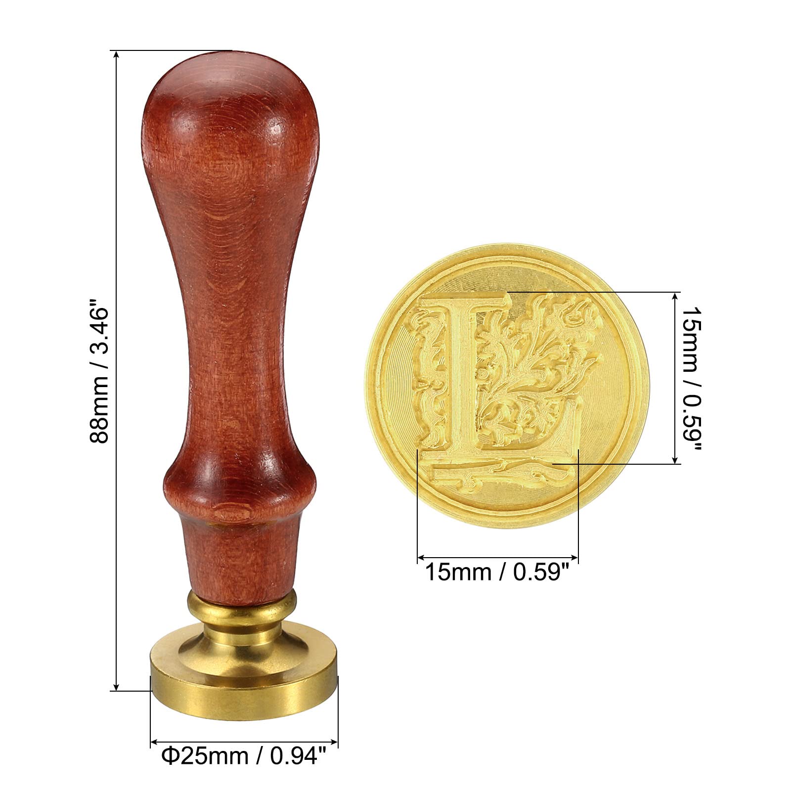 PATIKIL Alphabet L Wax Seal Stamp - Image 2