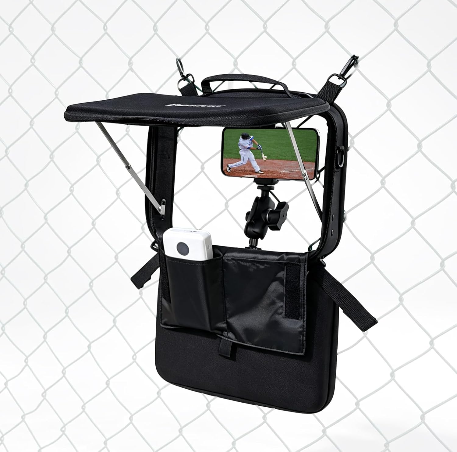 Fence Mount Case for Phone & Action Camera Recording